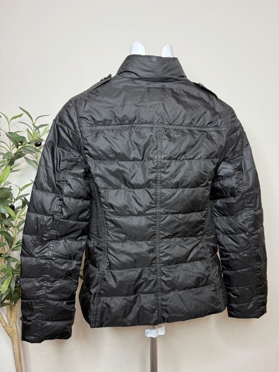 Burberry Brit Women’s Black Lightweight Duck Down Bomber Puffer Jacket - Picture 2 of 6